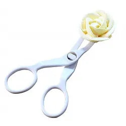 Flower Scissors for Cake Decoration – Plastic Cream Flower Making Tool
