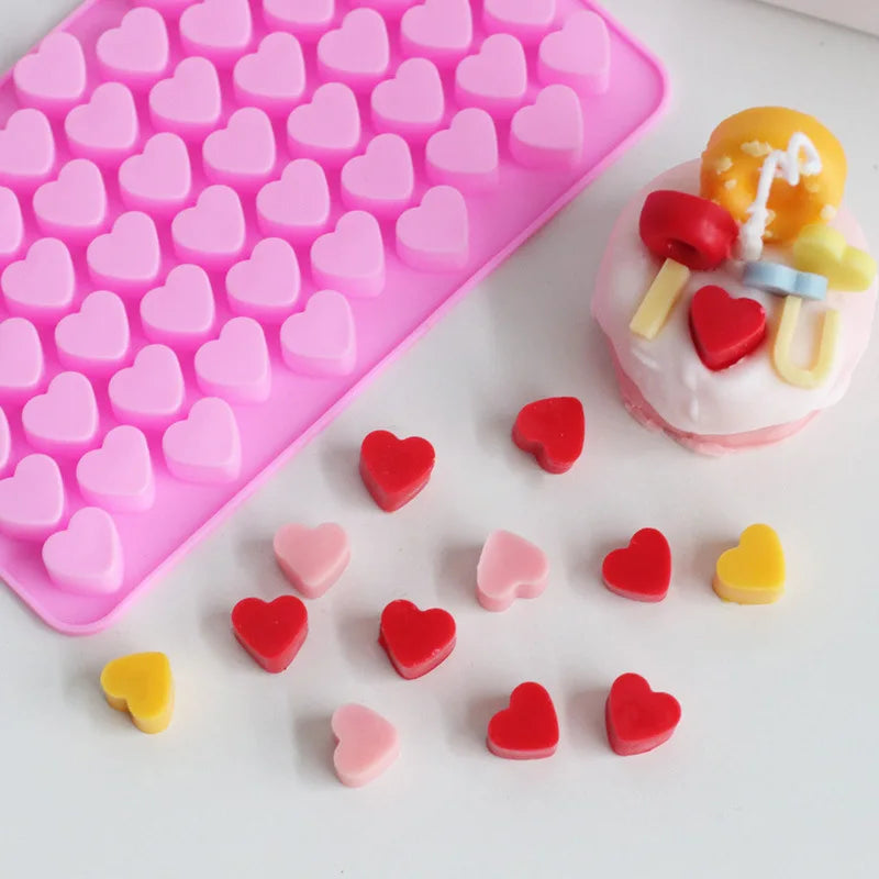 55 Cavity Heart Shape Silicone Chocolate Mould | Food Grade Baking Mould