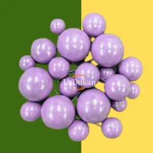 Purple Cake Decoration Balls – Faux Sugar Balls, 20 Pcs Pack