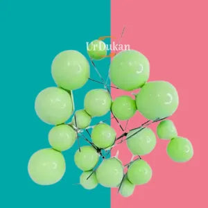 20 Pcs Light Green Faux Balls for Cake Decoration – Edible-Look Cake Toppers