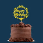 P1 Golden Glitter Cake Topper – Premium Birthday & Celebration Cake Decor