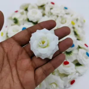 1 Pc Small White Rose Cake Decoration