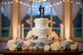 Black Glitter Couple Cake Topper C9 | Wedding & Anniversary Cake Decoration