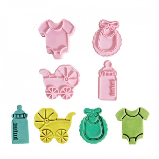 Baby Shower Cake Cutter Set – Baby Theme Fondant & Cookie Cutter