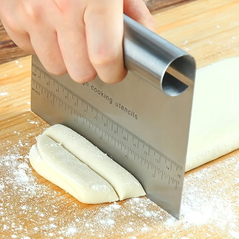 Stainless Steel Scraper – Kitchen & Baking Tool