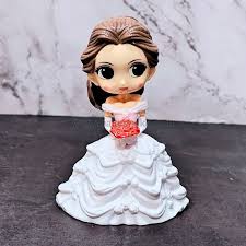 White Bride Doll Cake Topper for Birthday & Wedding Cakes