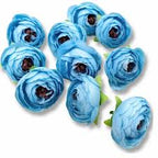 1 Pc Blue Peony Artificial Flower for Cake Decoration