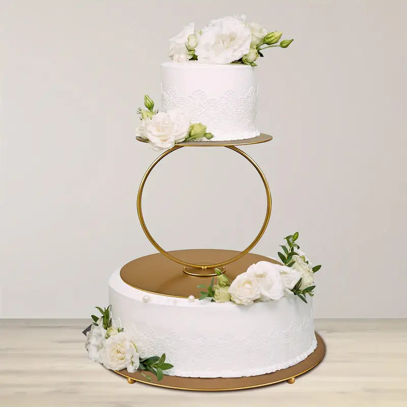 Big Round Metal Cake Spacer for Tiered Cakes – Baking & Cake Decoration Tool