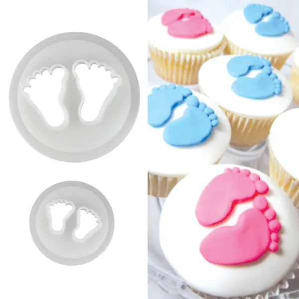 Baby Feet Cake Cutter – Fondant & Dough Mold for Cake Decoration