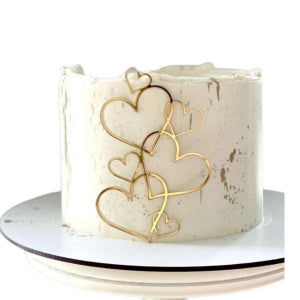 Connecting Hearts Acrylic Cake Topper | Cake Decoration Topper