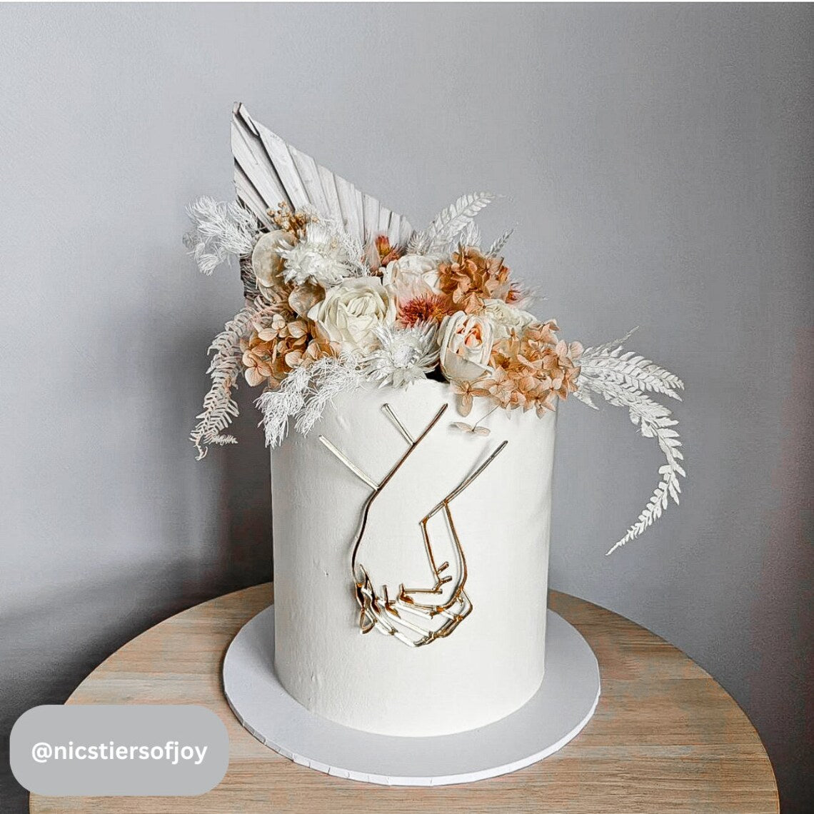 SD18 | Side Acrylic Cake Topper For  Wedding Engagement & Anniversary  Celebration Cakes