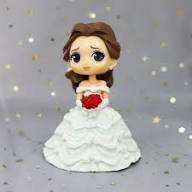 White Bride Doll Cake Topper for Birthday & Wedding Cakes