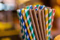 100pcs Colored Paper Straws – Eco-Friendly Party Supplies & Drinking Straws