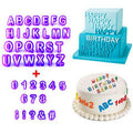 Purple Alphabet Cake Cutter Set | Plastic Letter Fondant & Cookie Cutter for Cake Decoration