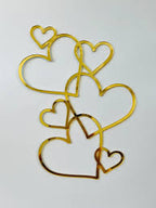 Connecting Hearts Acrylic Cake Topper | Cake Decoration Topper