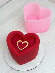Heart Shape Silicone Bento Cake Mould