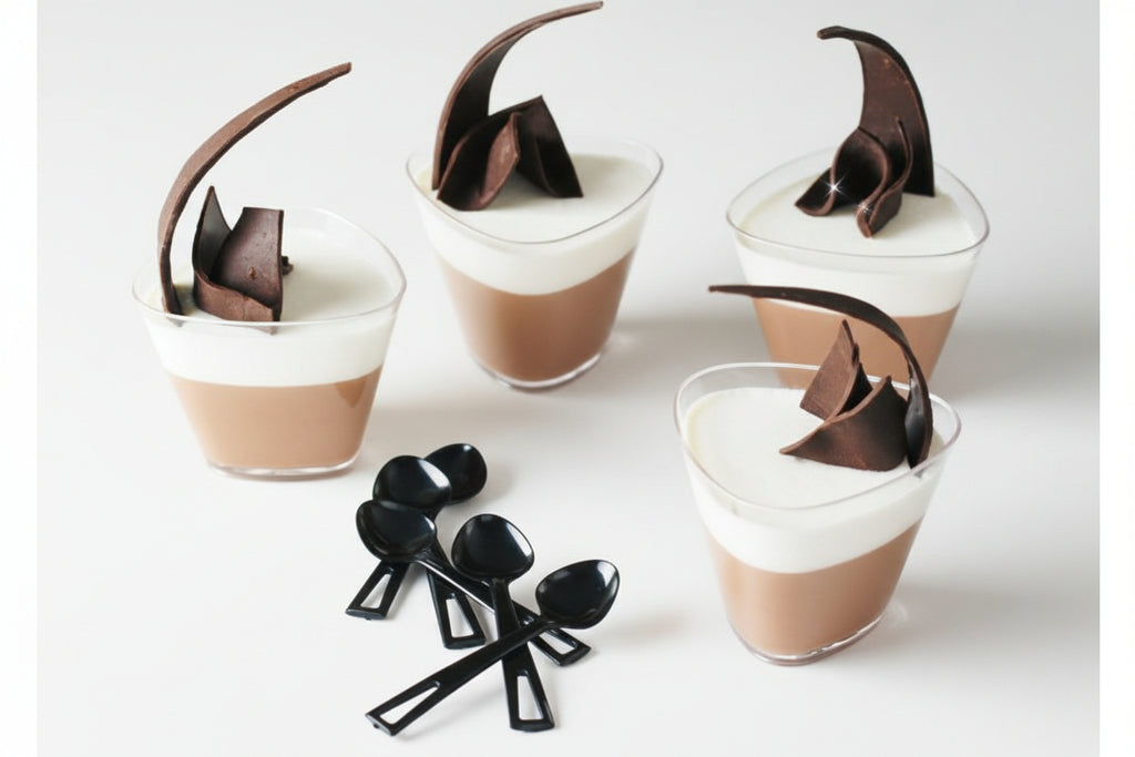 20 pcs Plastic Dessert Glass Triangle | Cake Material