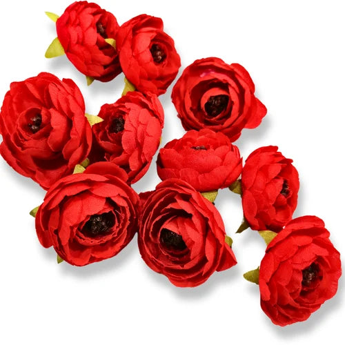 1 Pc Red Peony Artificial Flower for Cake Decoration