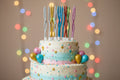 Glitter Twisted Birthday Candles – Assorted Colours | Decorative Cake Candles
