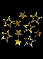 Star Acrylic Cake Cut-Outs (10 pcs)