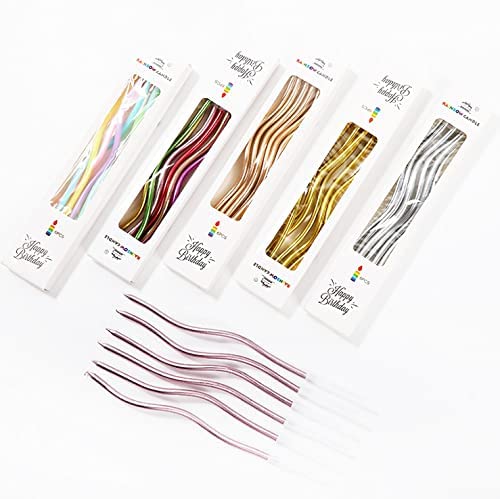 10 packets Twisted candle (Assorted colours)