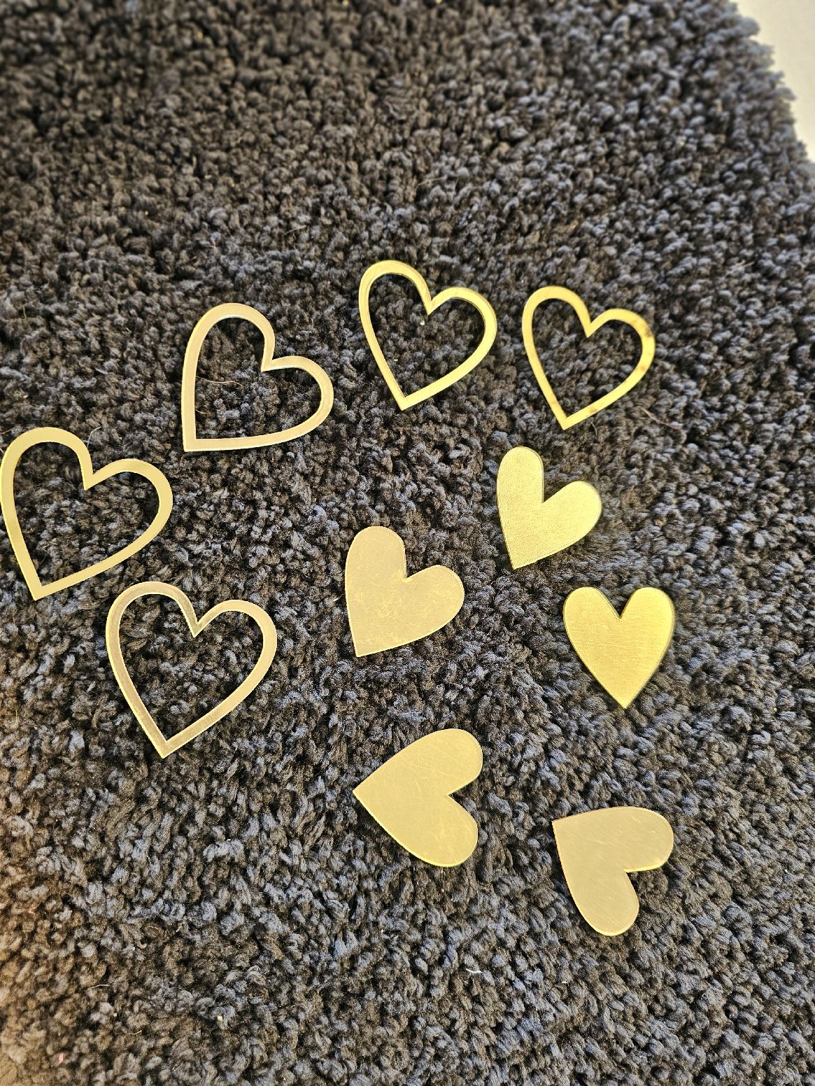Heart Acrylic Cake Cut-Outs (10 pcs)