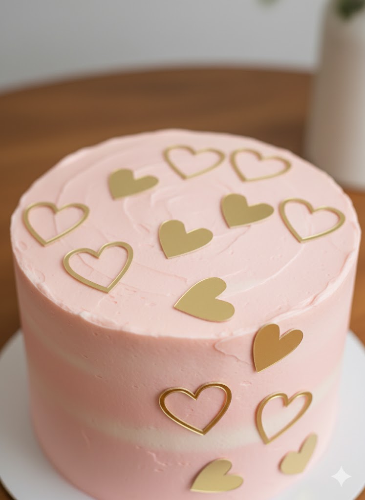 Heart Acrylic Cake Cut-Outs (10 pcs)