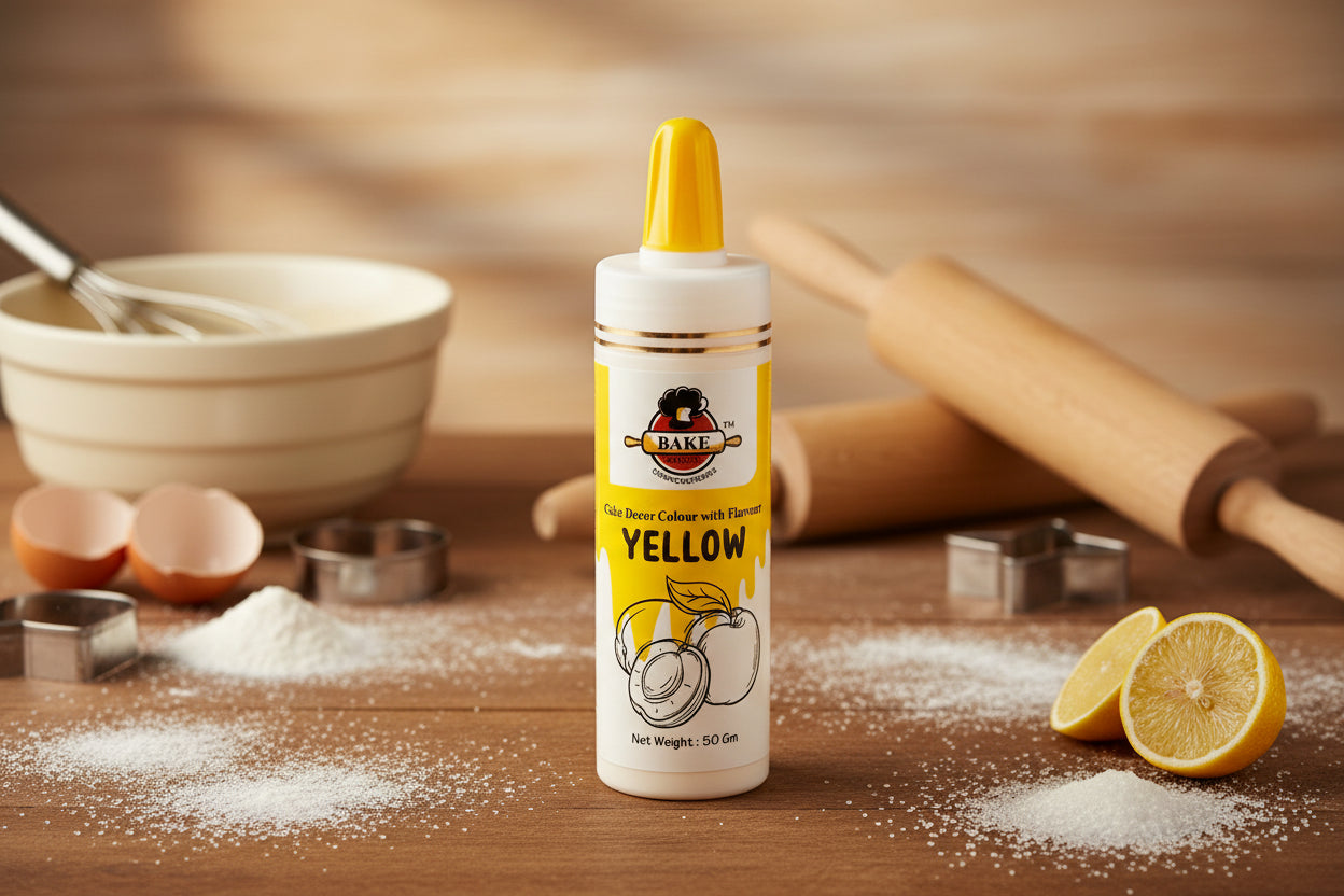 Bake Haven Yellow Edible Spray | Baking Decoration Spray